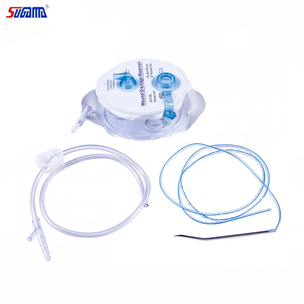 Silicone Suction Reservoir/Bulb Negative Pressure Closed Wound Drainage System