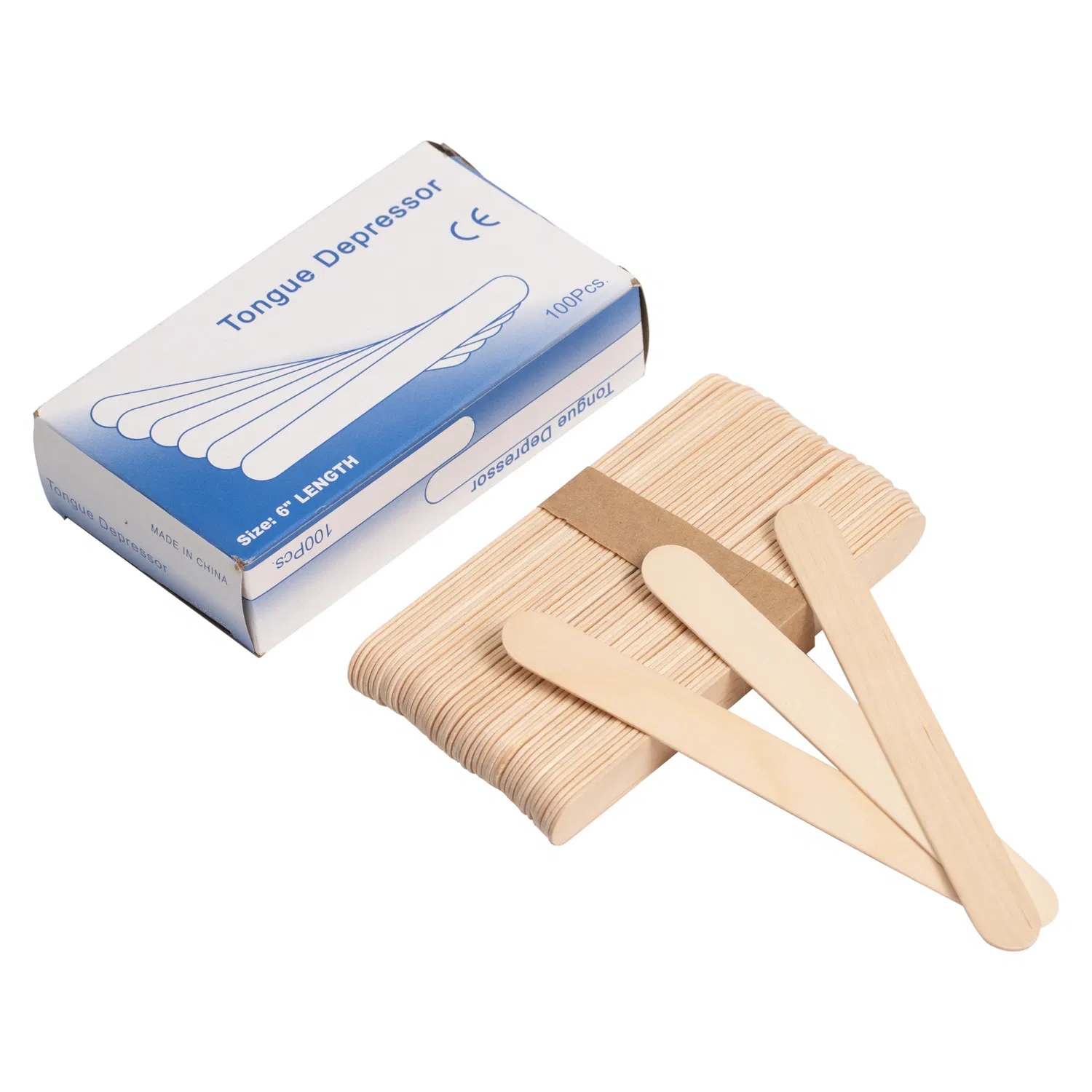 High Quality Medical Disposable Sterile Wood Bamboo Wooden Tongue Depressor