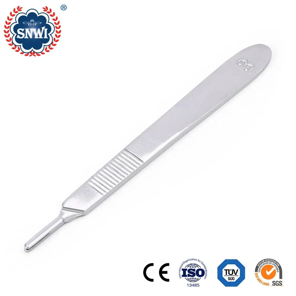 Hospital Disposable Stainless Carbon Steel Surgical Blade Scalpel Knife with Plastic Handle