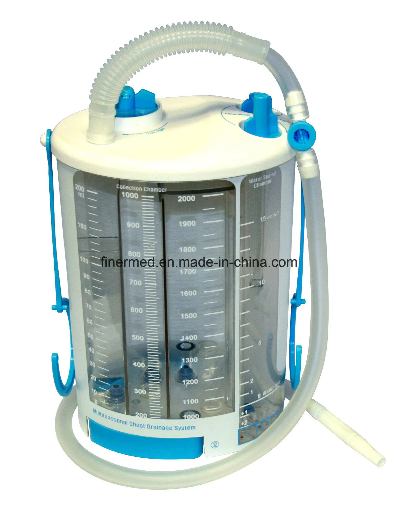 Water Seal Vacuum Negative Pressure Thoracic Chest Drainage Chamber System