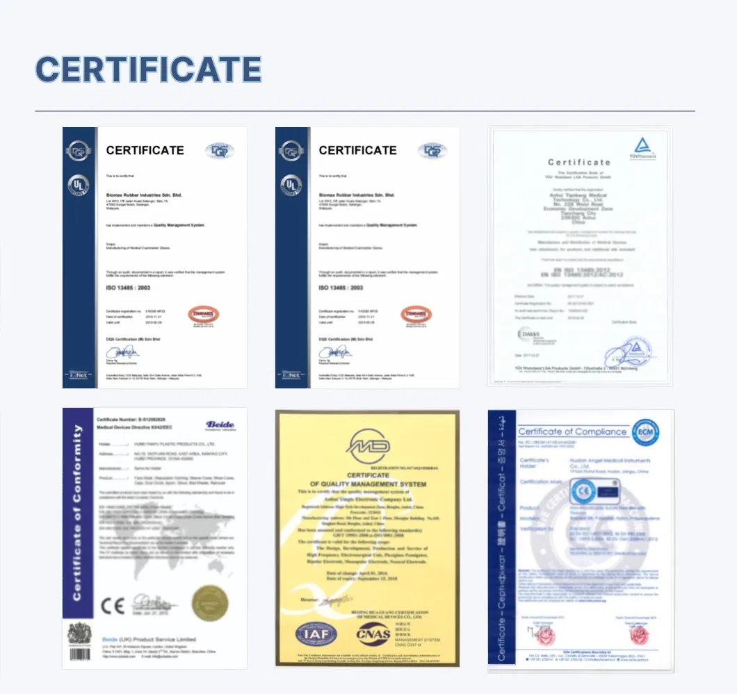 Product Certifications