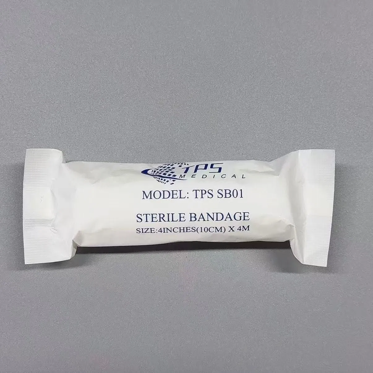 TPS Medical Premium 4 Inches X 4m Sterile Bandage Gauze Bandage, Mdr CE, Environmentally Friendly Packaging, Recyclable Gauze Bandage