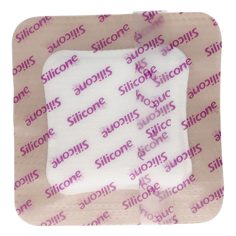 Highly Absorbent PU Film Silicone Foam Dressing Self-Adhesive Wound Care Product