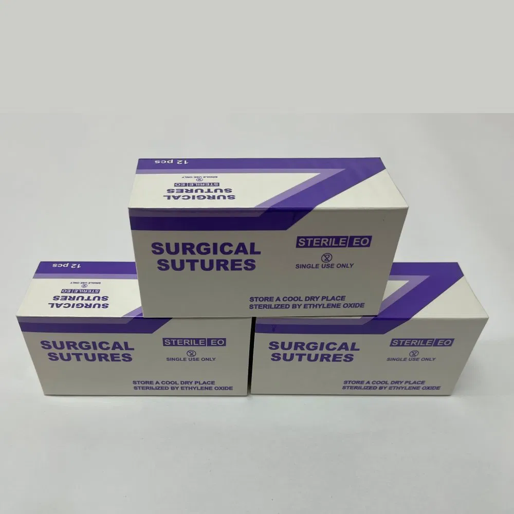 High Quality Surgical Suture Kit with Needle and Thread for Efficient Medical Wound Closure