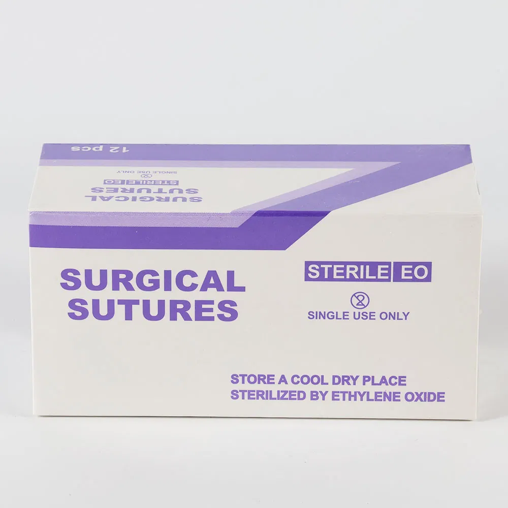 Ethicon Surgical Suture High Quality Surgical Suture Set with Needle for Wound Closure and Medical Procedures