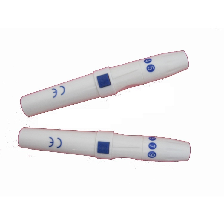 Blood Sampling Compatible Most Lancets Plastic Collection Pen Lancing Device