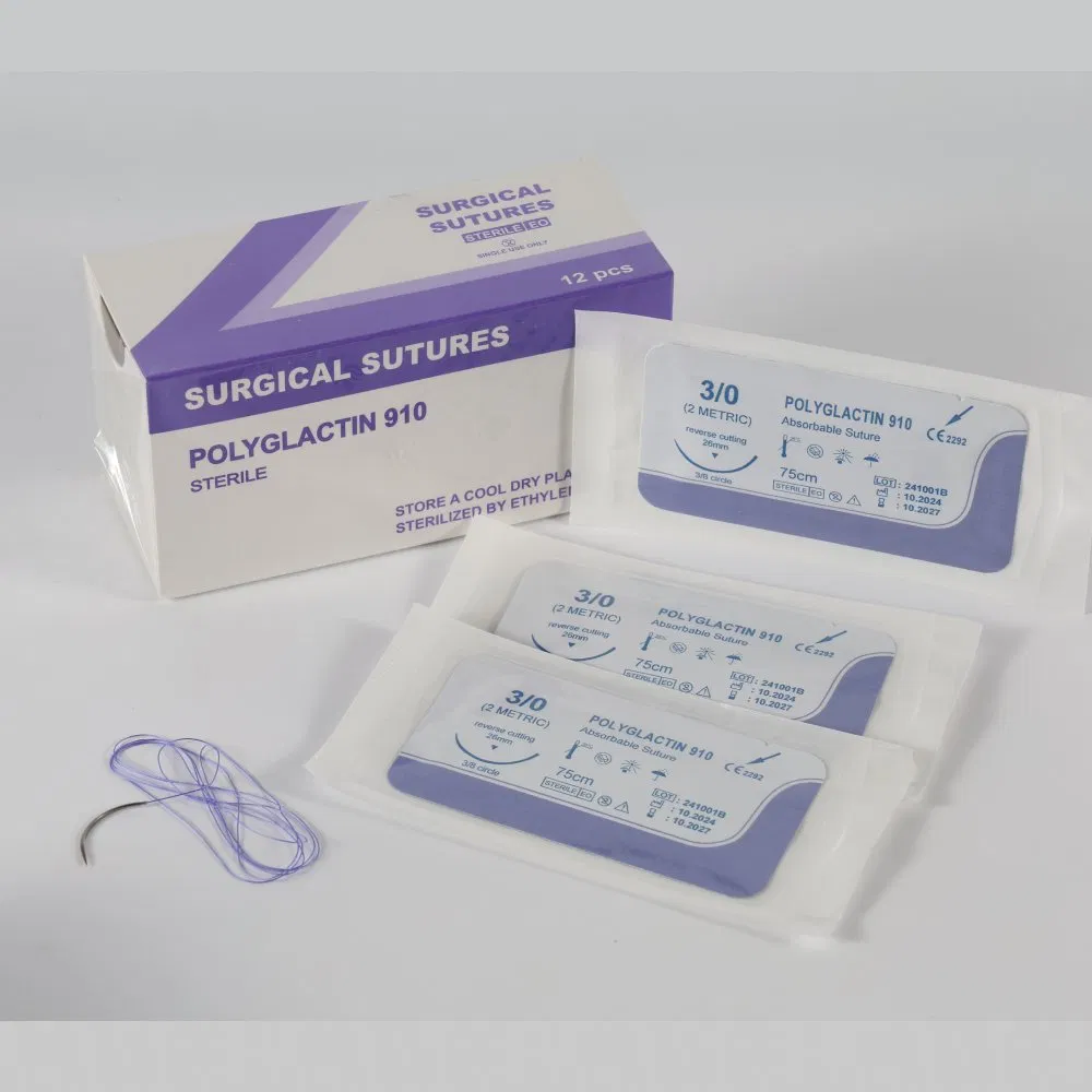 High-Quality Nylon Surgical Suturehigh Quality Surgical Suture Kit with Needle and Thread for Efficient Medical Wound Closure