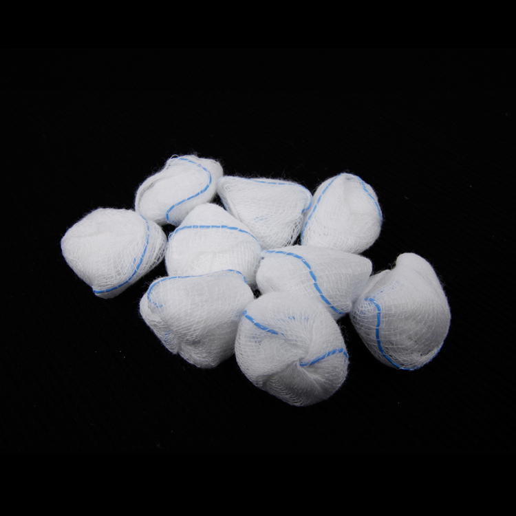 100% Cotton Sterile Gauze Ball Absorbent and Disinfecting Type Bag Packaging for X-ray Hospital Medical Consumables Use