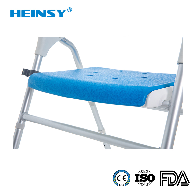 Hes-6501 Height Adjustable Lightweight Aluminum Alloy Promotion Hot Sale Bathroom Safety Product for Elder and Disabled Shower Chair