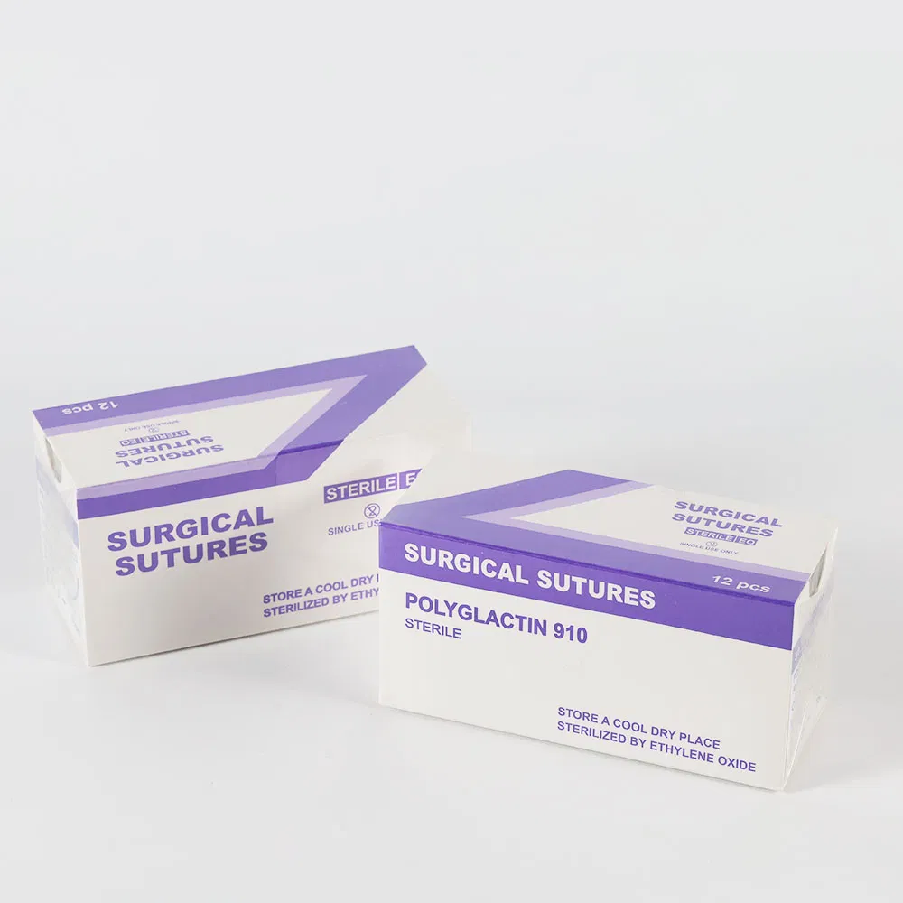 Ethicon Surgical Suture Absorbable Surgical Suture Set with Needle for Medical Use and Endoscopic Wound Closure