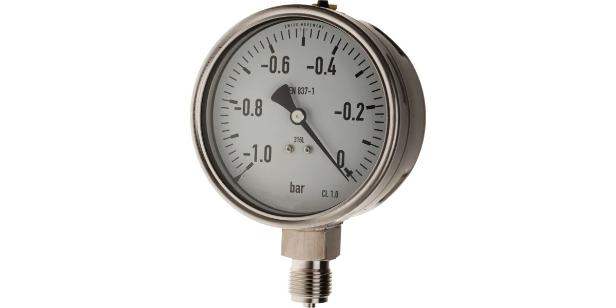 All Stainless Steel Vacuum Pressure Gauge Manometer