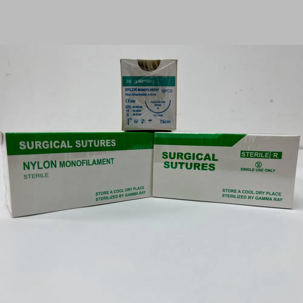 Polyglycolic Acid PGA Surgical Suture with Needle for Medical Wound Closure and Healing Use