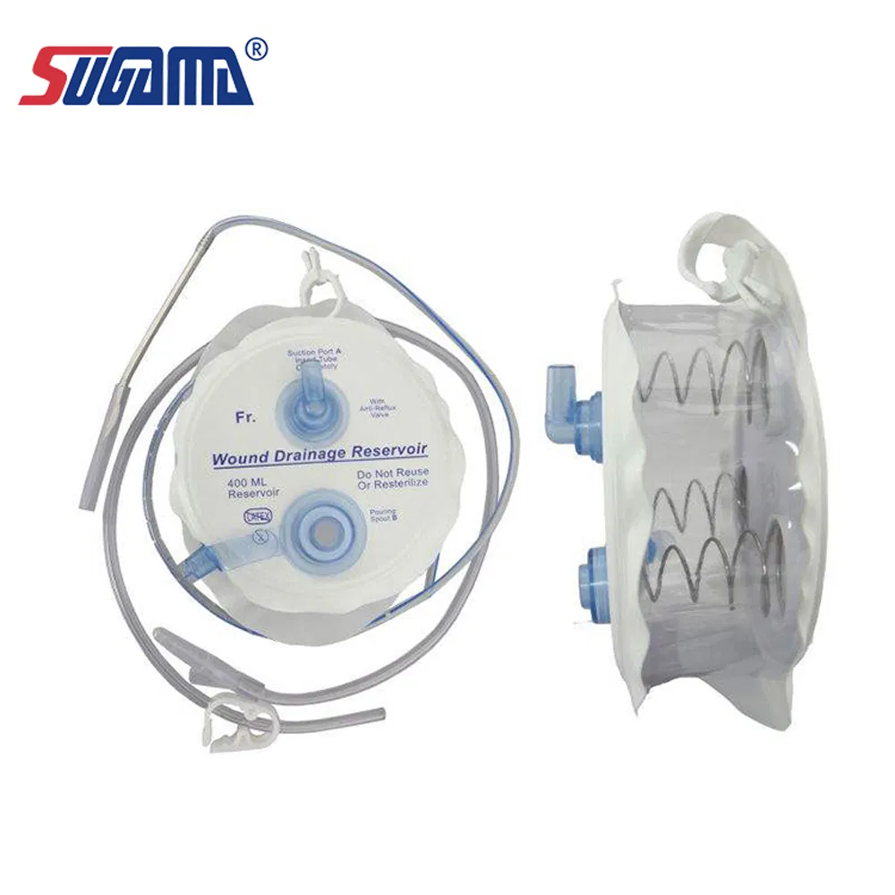 Silicone Suction Reservoir/Bulb Negative Pressure Closed Wound Drainage System