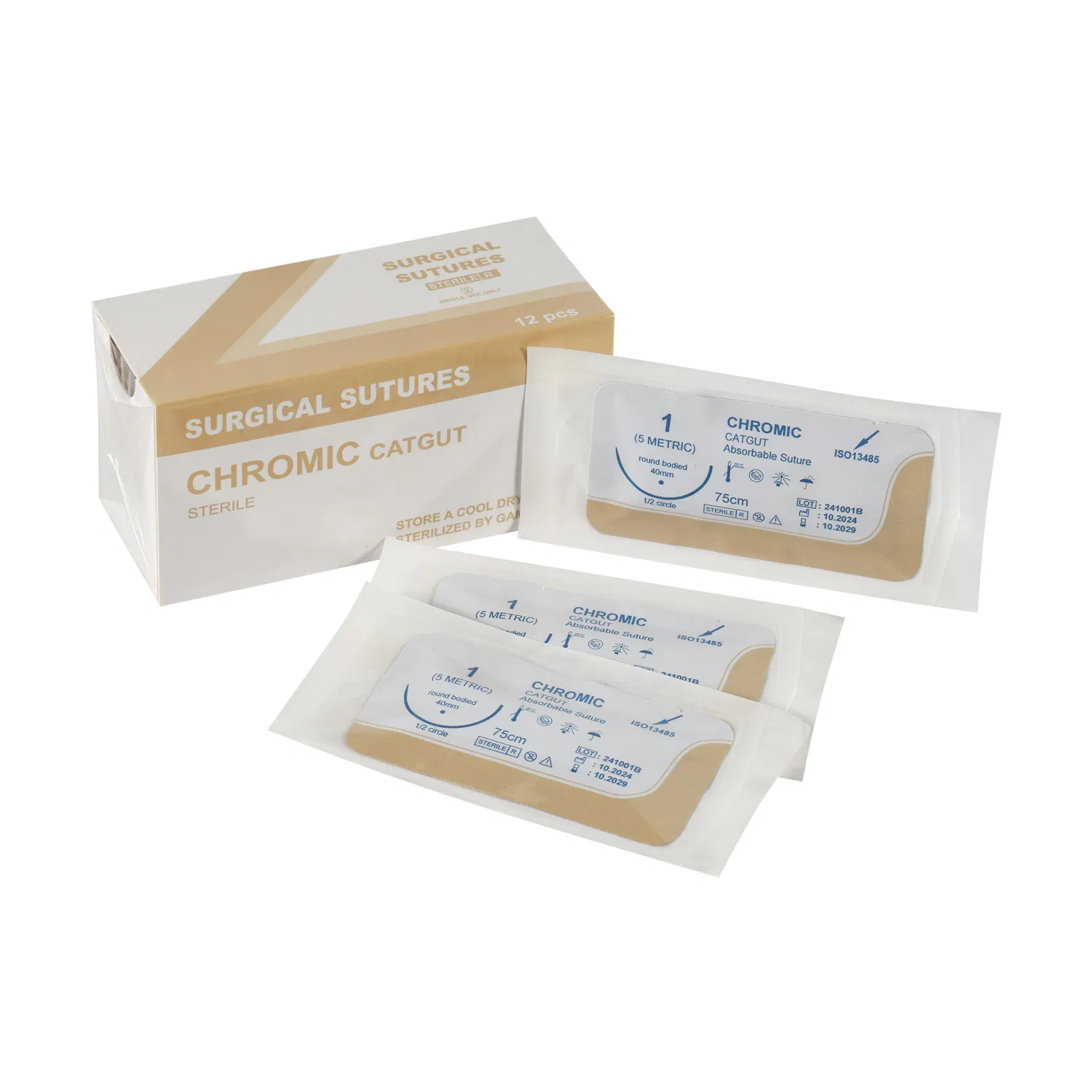 Factory Price 2/0 6/0 7/0 8/0 10/0 Medical Silk Surgical Braided Nylon Suture Thread with Double Curved Needle Surgical Suture Kit