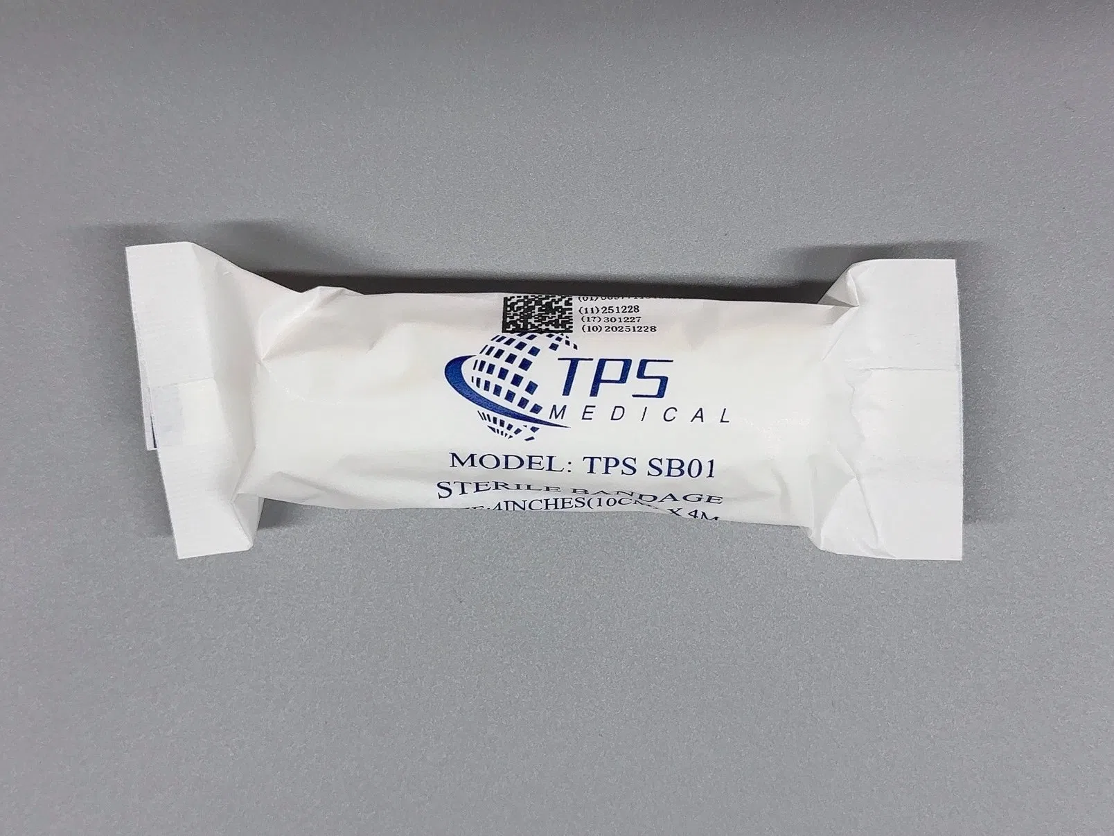 TPS Medical Premium Sterile Bandage, Mdr CE, Environmentally Friendly Packaging, Recyclable Length 4m