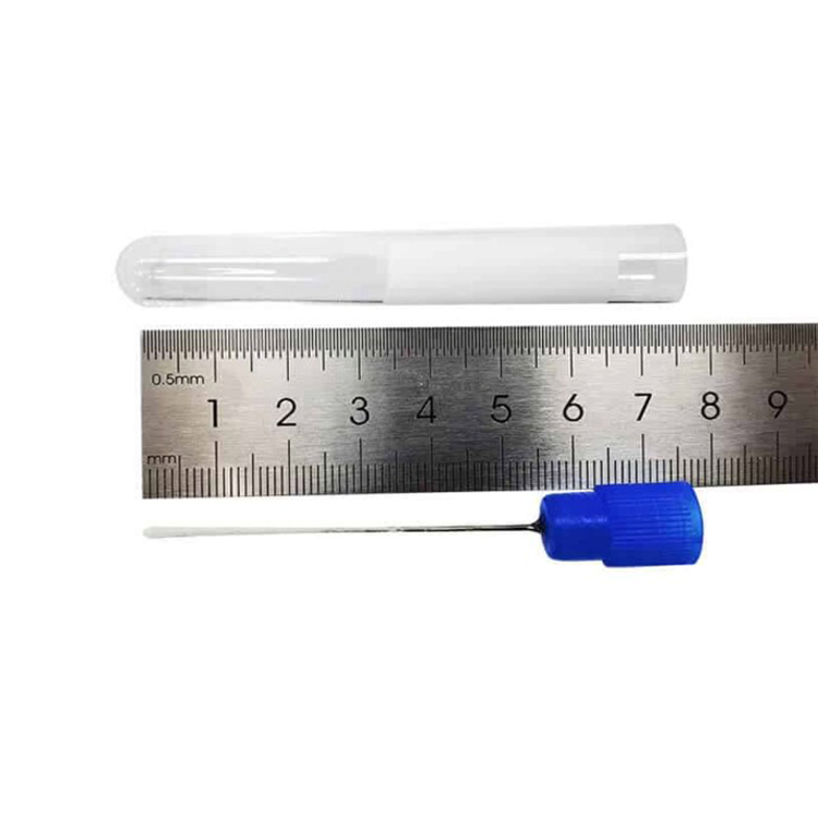 Stainless Steel Stick Tip Cotton Viscose Disposable Specimen Collection Swab Male Transport Swab with Tube