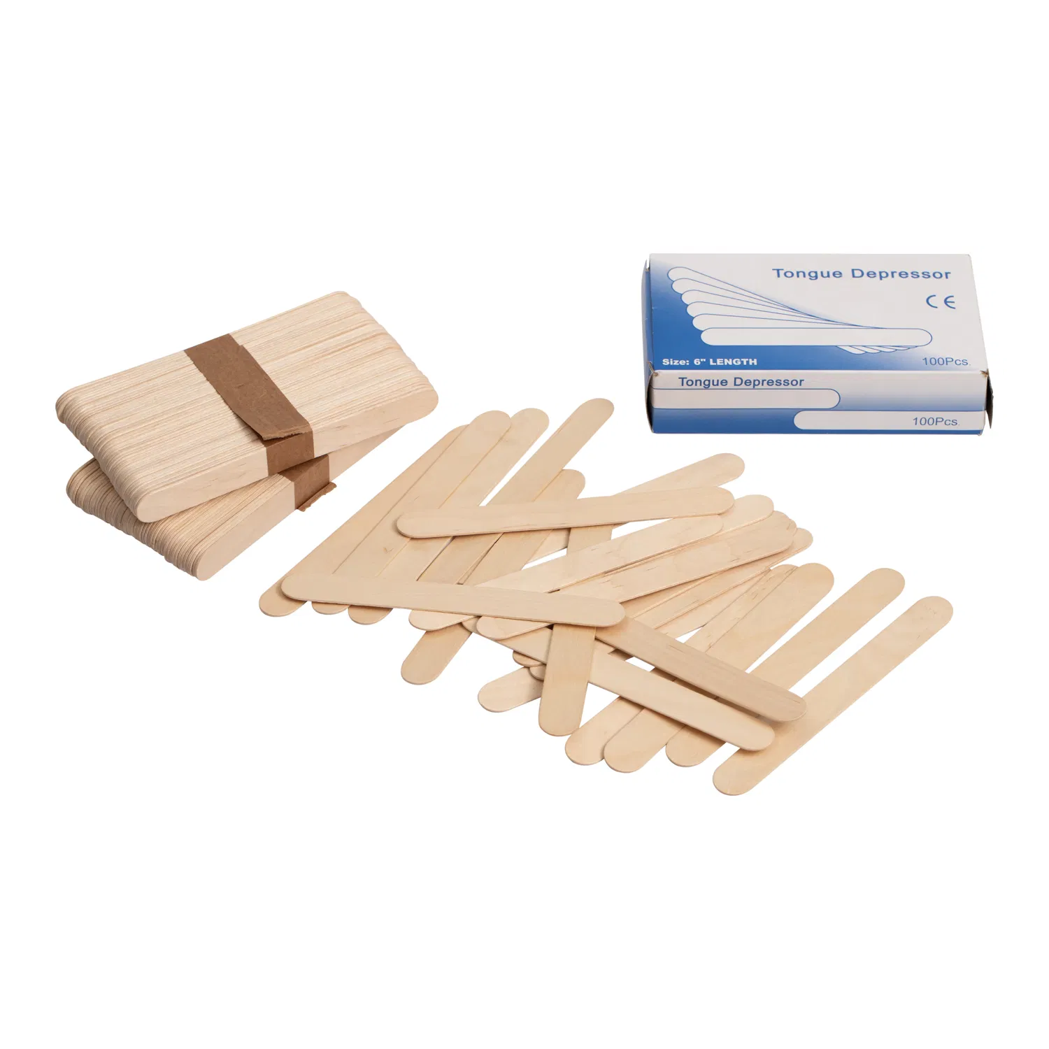 High Quality Medical Disposable Sterile Wood Bamboo Wooden Tongue Depressor