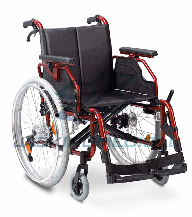 Aluminun Manual Drum Brake Young Patient Wheelchair (JX-161LHPQ)