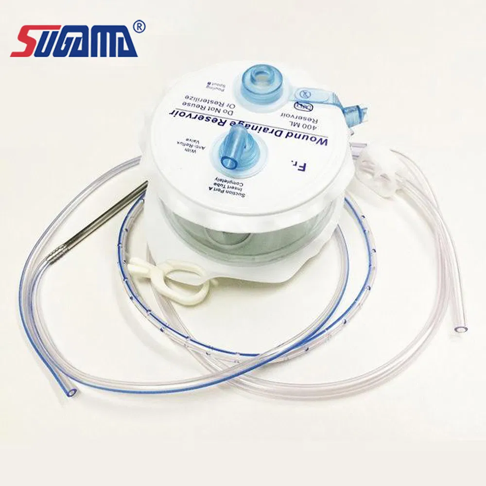 Silicone Suction Reservoir/Bulb Negative Pressure Closed Wound Drainage System