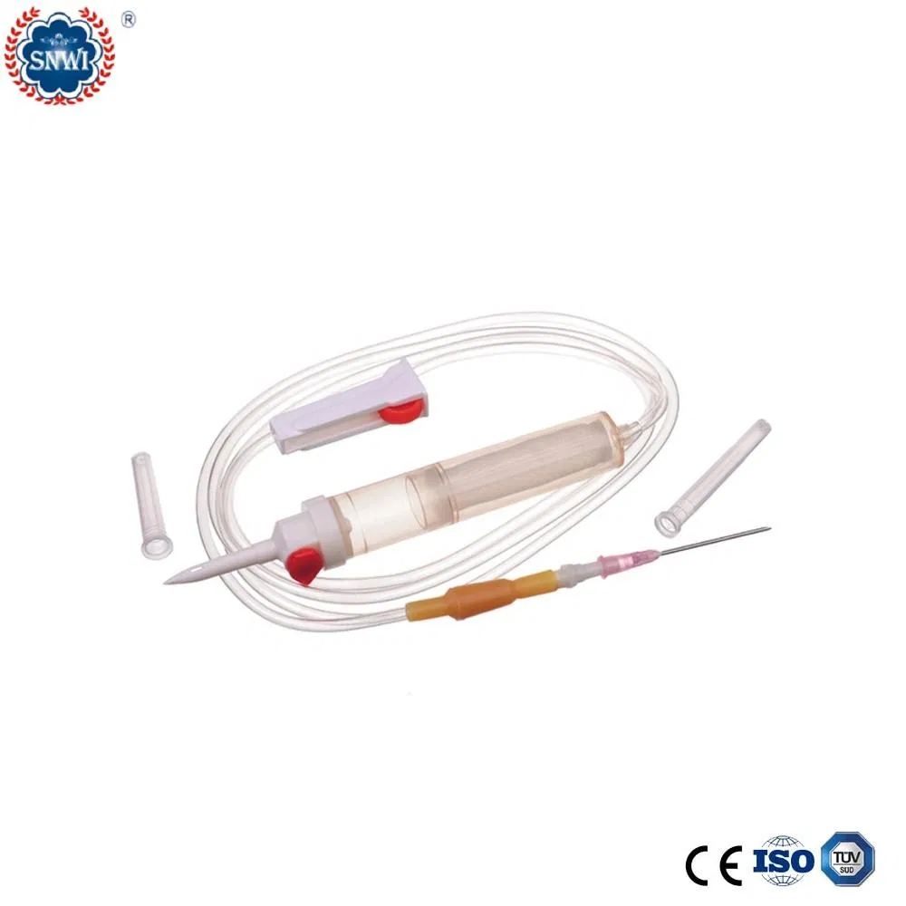 Disposable Medical Products Sterile IV Infusion Vein Blood Transfusion Set with Filter