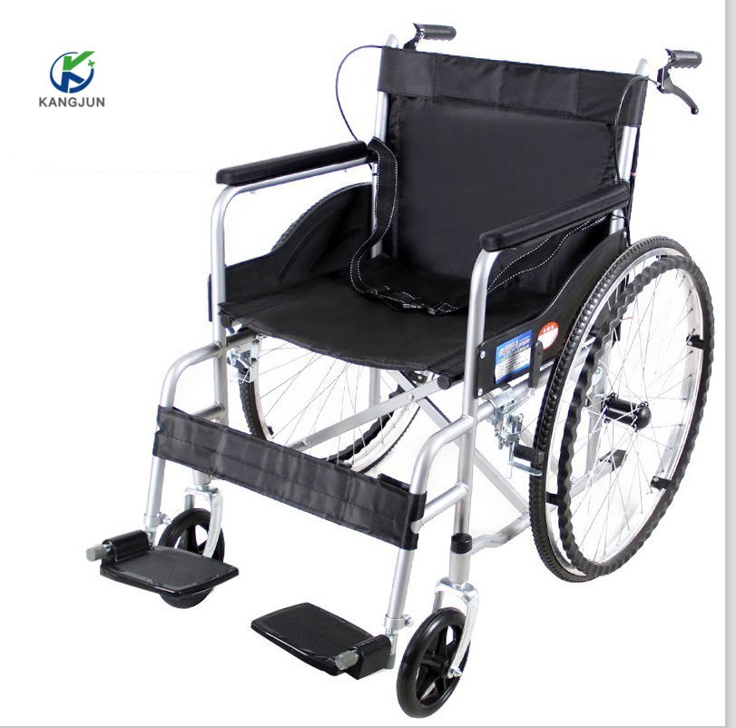 Foldable Backrest and Handle Brakes with Rehabilitation Medical Wheelchair