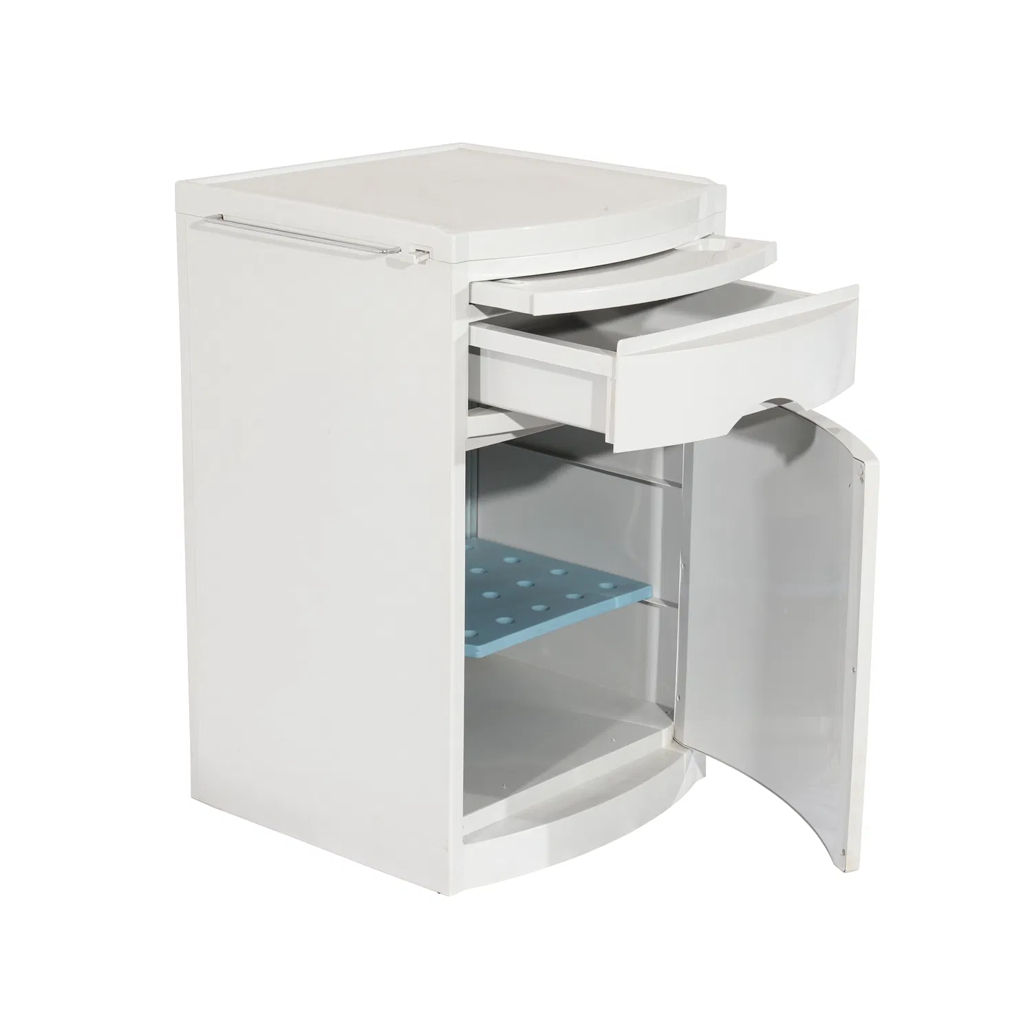 Ce/ISO Approval Multi Function ABS Hospital Bedside Cabinet with Drawer