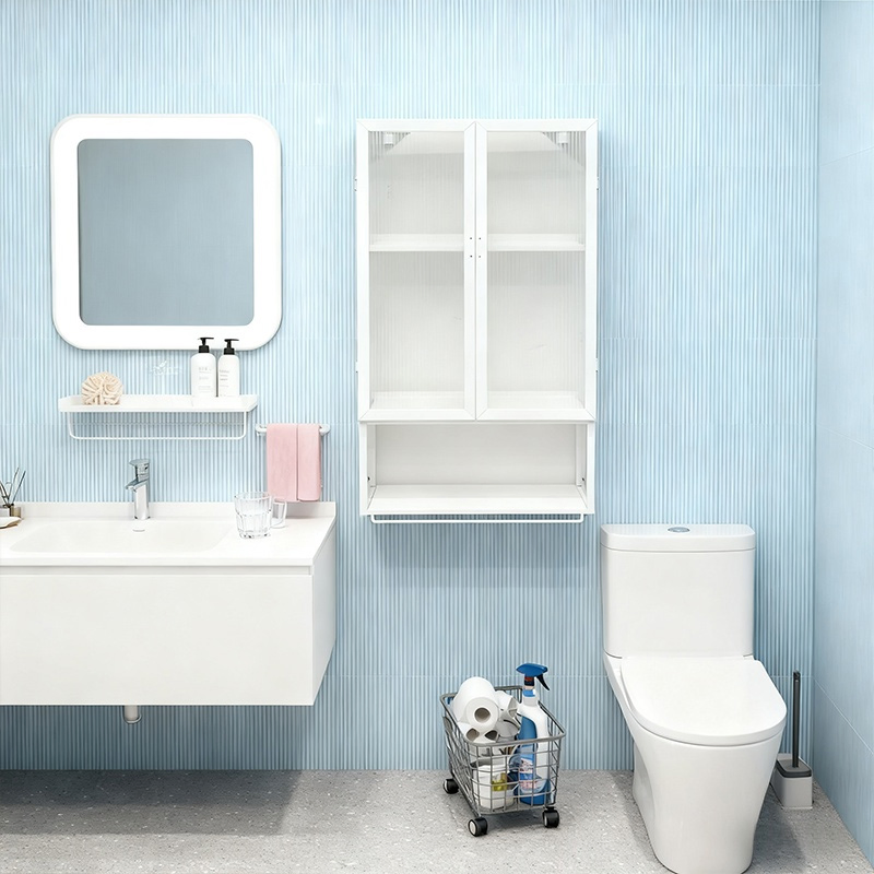 Warehouse Style Heavy Duty Steel Corner Wall-Mounted Storage Rack, Kitchenware Cabinet Simple Installation for Home Kitchen