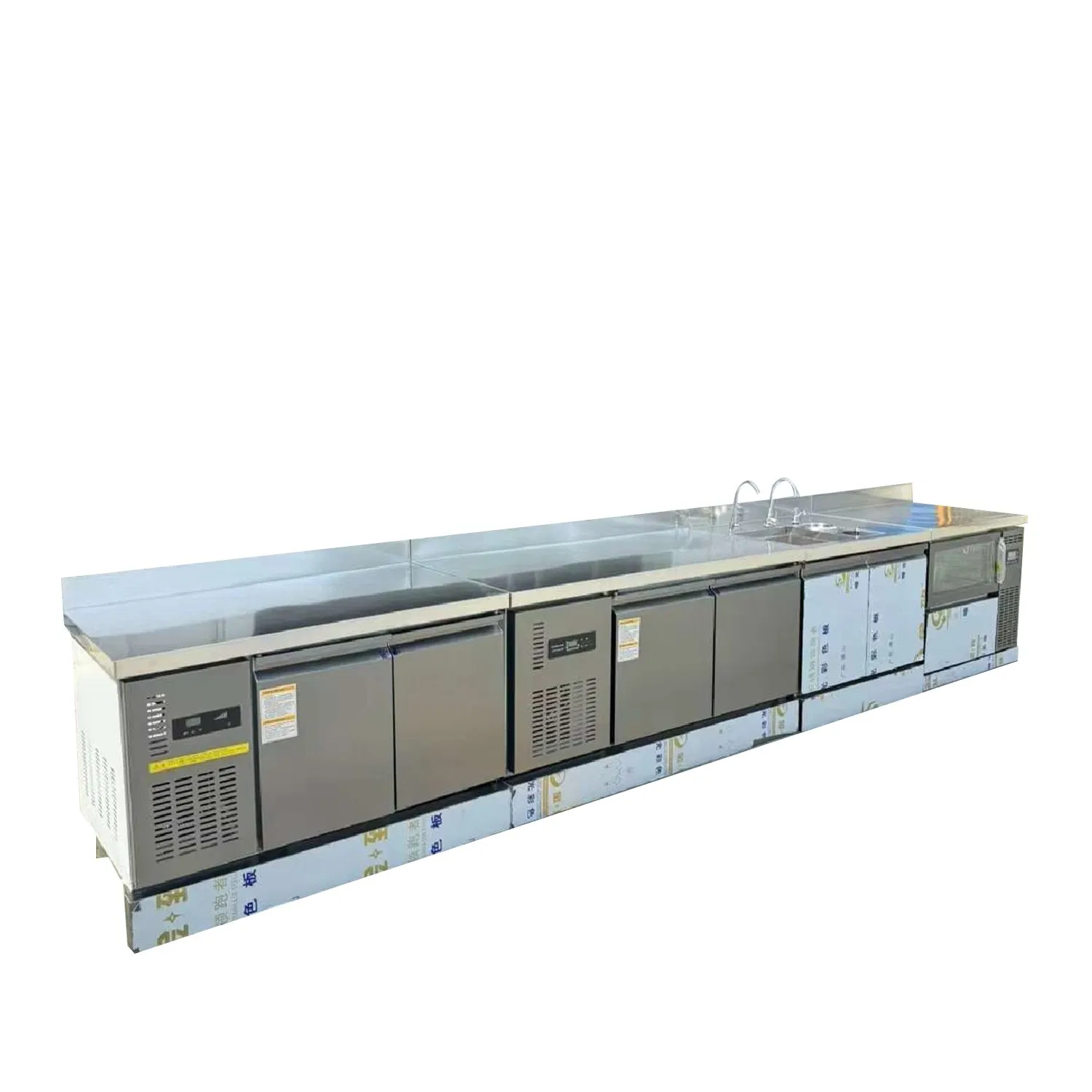 Professional Barista Workstation with Cup Rack and Condiment Station Organization