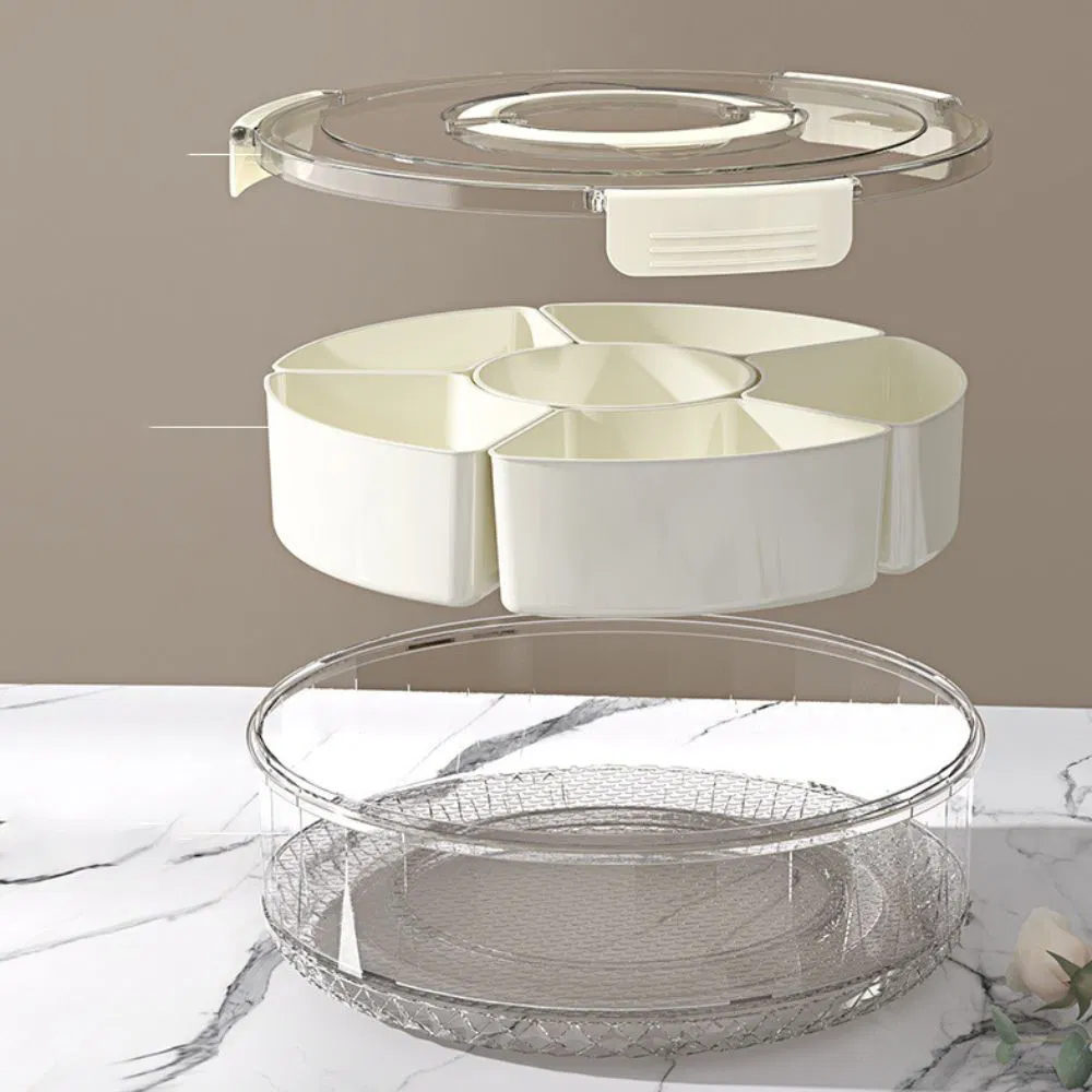 Large Capacity Airtight Food Storage Container Organizer Divided Food Serving Tray Ez28714