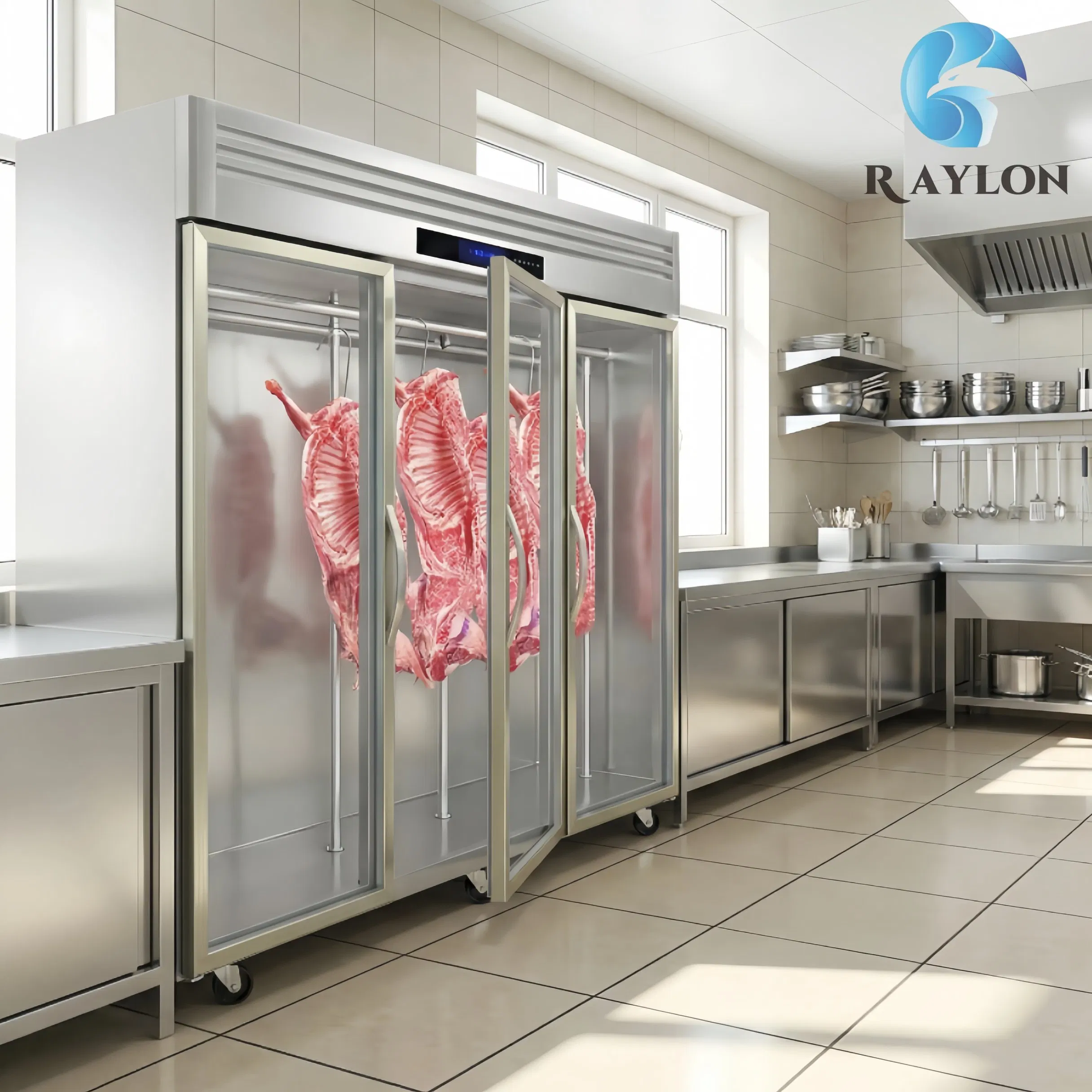 Meat Hanging Display Freezer Food Retail for Butcher Shop