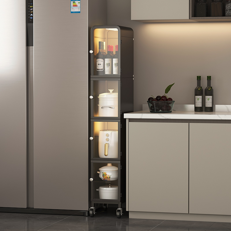 LED Lighting Kitchen Appliance Organizer Cabinet Storage Rack for Kitchen Utensils Organization