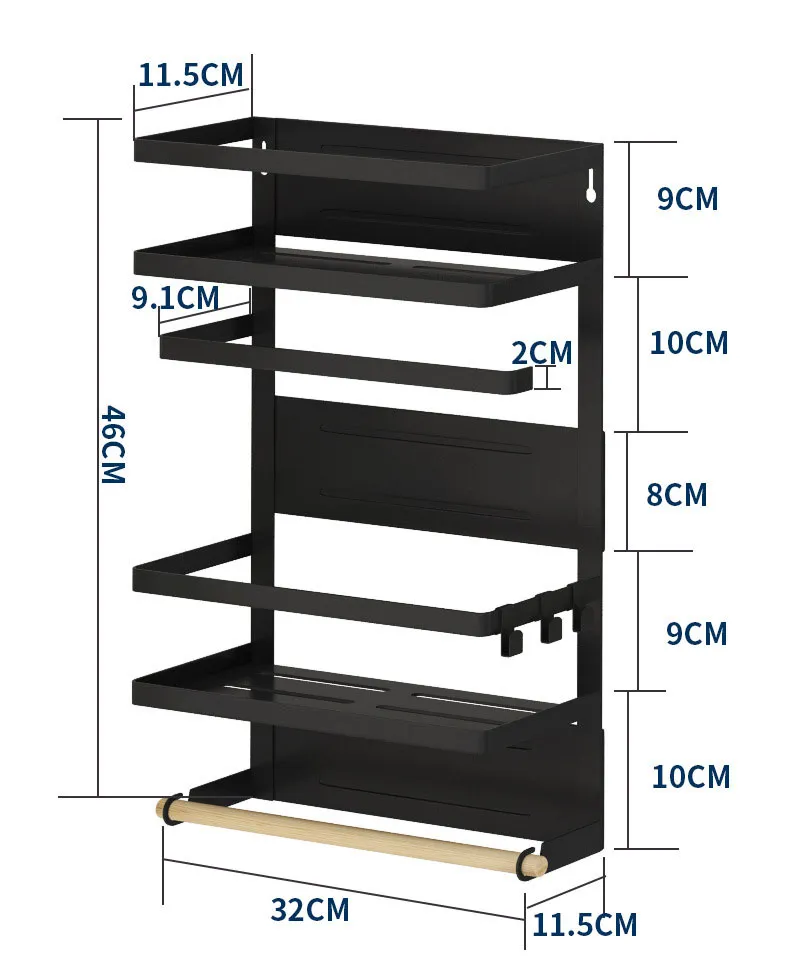 Magnetic Refrigerator Shelf View 6