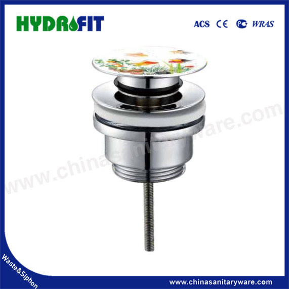 Factory Bathroom Kitchen Brass Zinc Stainless Steel Wash Basin Pop-up Click Clack Rotating Plug 1 1/4" 1 1/2" Chrome Brushed Overflow Drain Waste (BW1001)