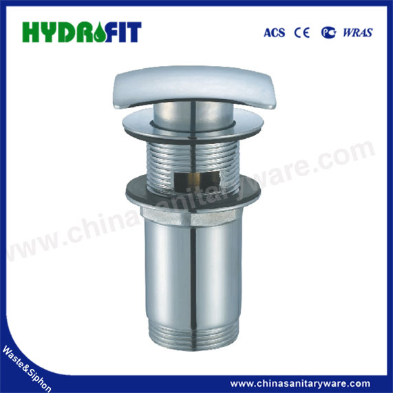 Factory Bathroom Kitchen Brass Basin Pop-up 1 1/4" Chrome Plated Drain Waste (BW1045B)