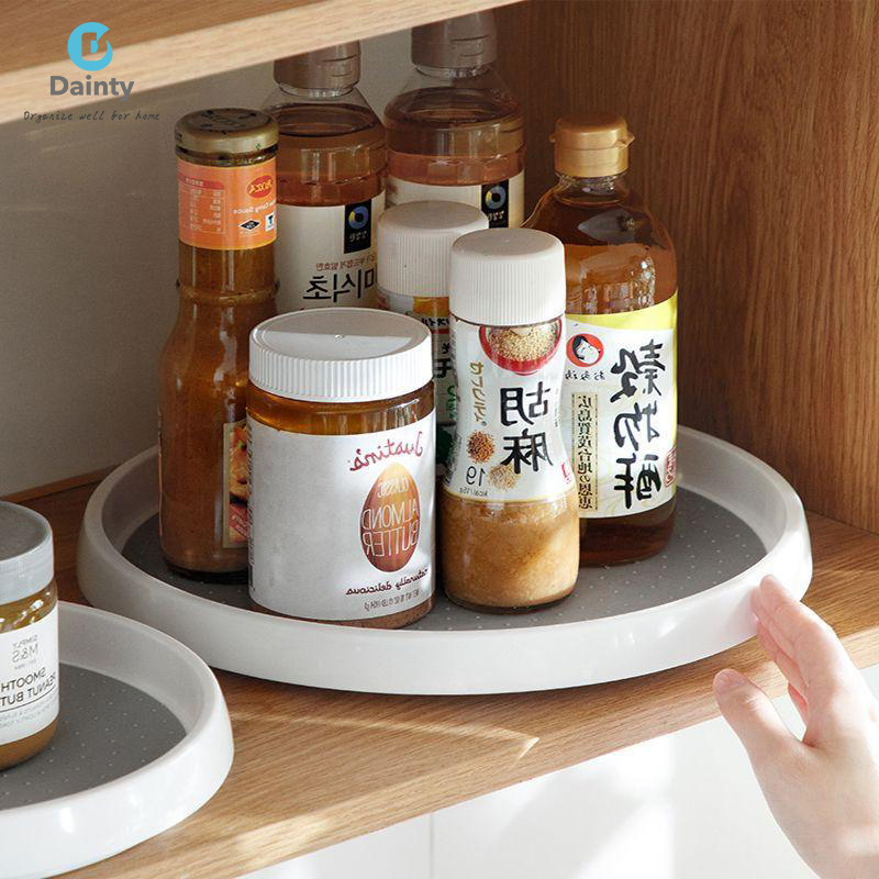 Two - Tier Revolving Kitchen Storage Solution: Effortlessly Organize Your Spice Collection