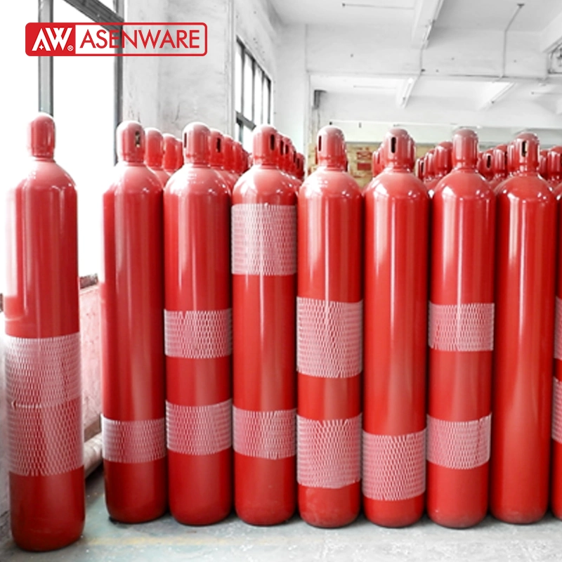 High Pressure CO2 Gas Fire Fighting System Carbon Dioxide Auto Extinguisher 70L Cylinder Gas Suppression System