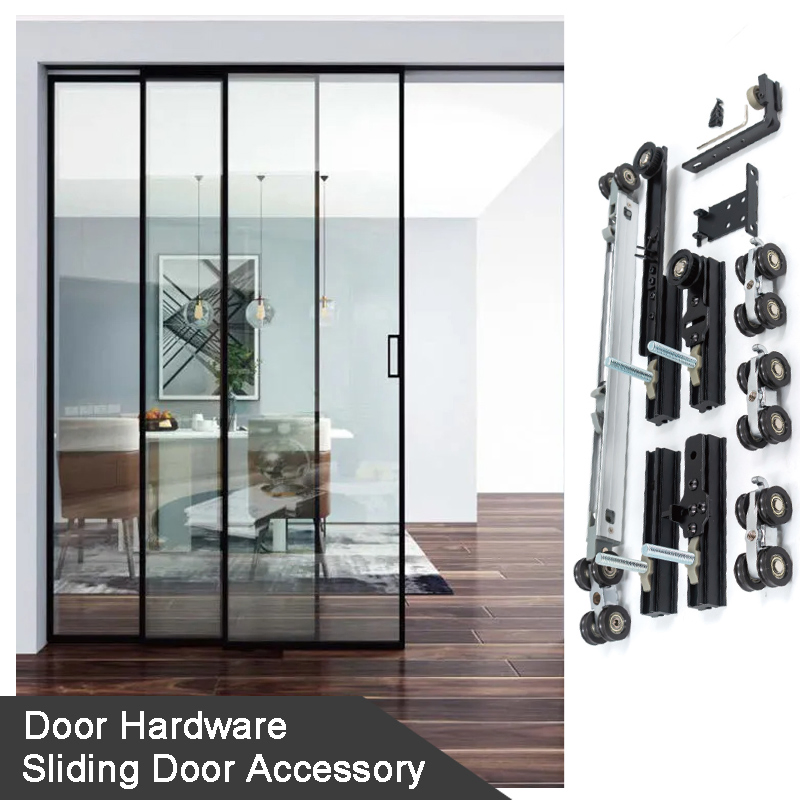 Luxury Partition Wall Hidden Soft-Closing Sliding Door Pocket Door System Telescopic Invisible Sliding Single Hardware