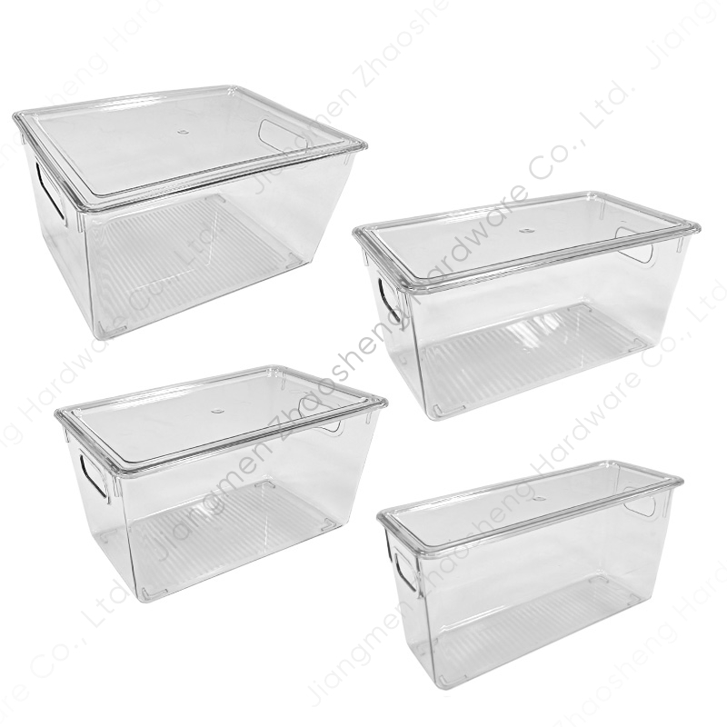 Plastic Drawer Organizer Refrigerator Organization Boxes Food Containers Storage Bins with Lids