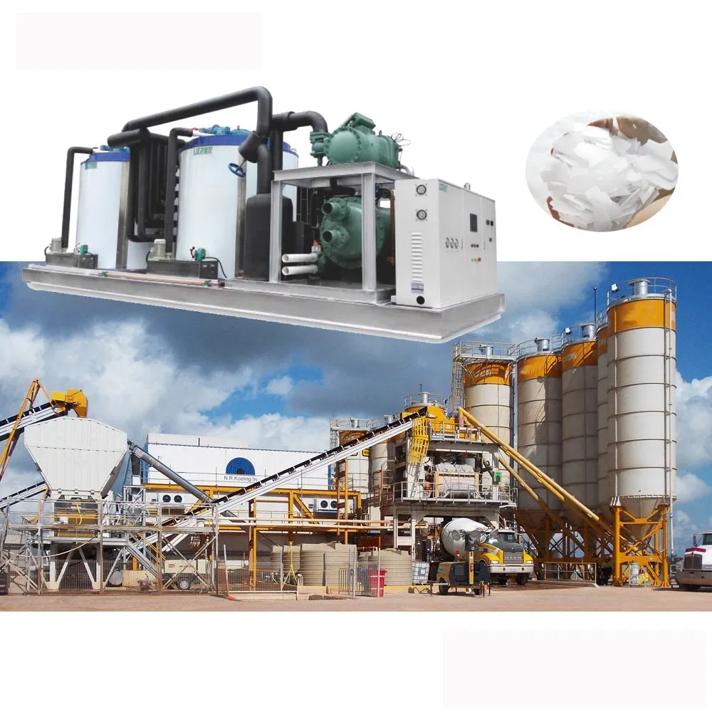Industrial Containerized Flake Ice-Making System Concrete Batchplant