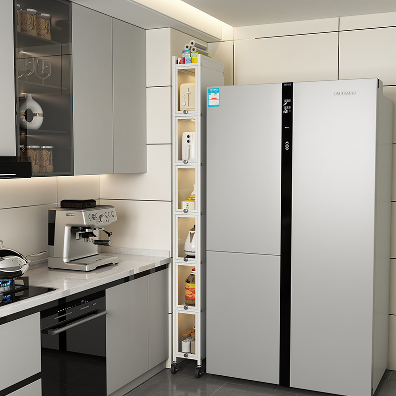 Slim Cabinet Storage Rack for Kitchen Utensil Organization