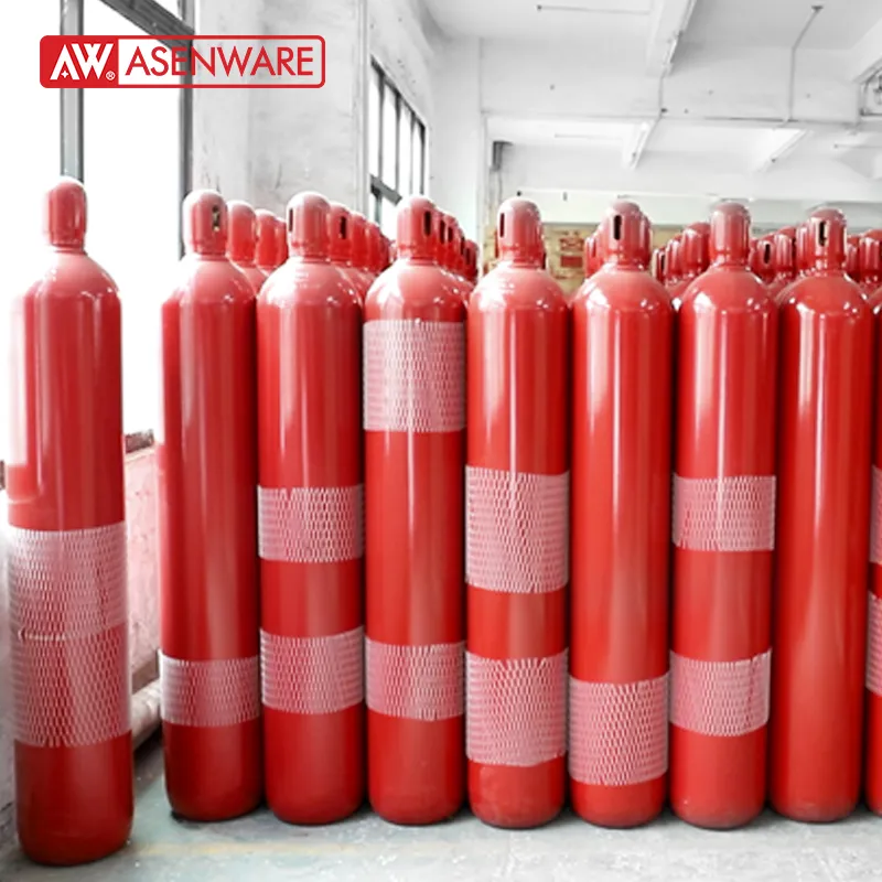 CO2 Gas Suppression System 70L 90L 100L Steel Gas Cylinder Fire Automatic Gas Extinguish System