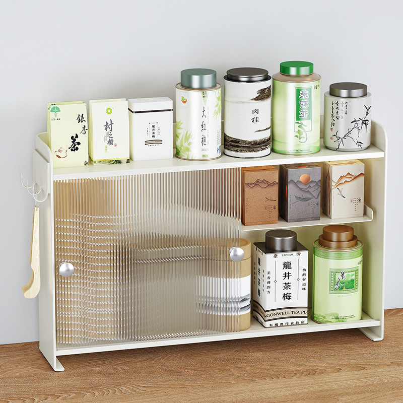 Slide Door Storage Rack for Neat Organization