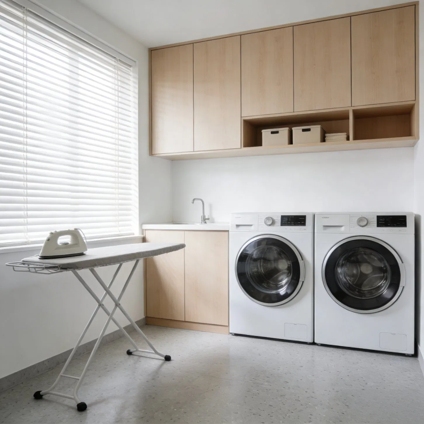 Wooden Laundry Cabinet Storage Unit for Modern Home Furniture