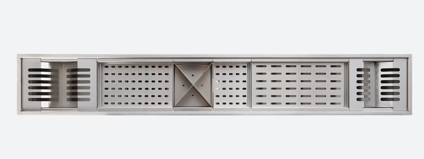 Three-Tier Sink Organization: Stainless Steel Organizer Channel in 304 Handmade Basin