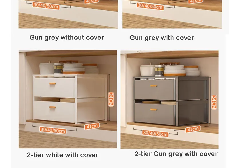 Under Sink Pull-out Storage Basket for Easy Organization