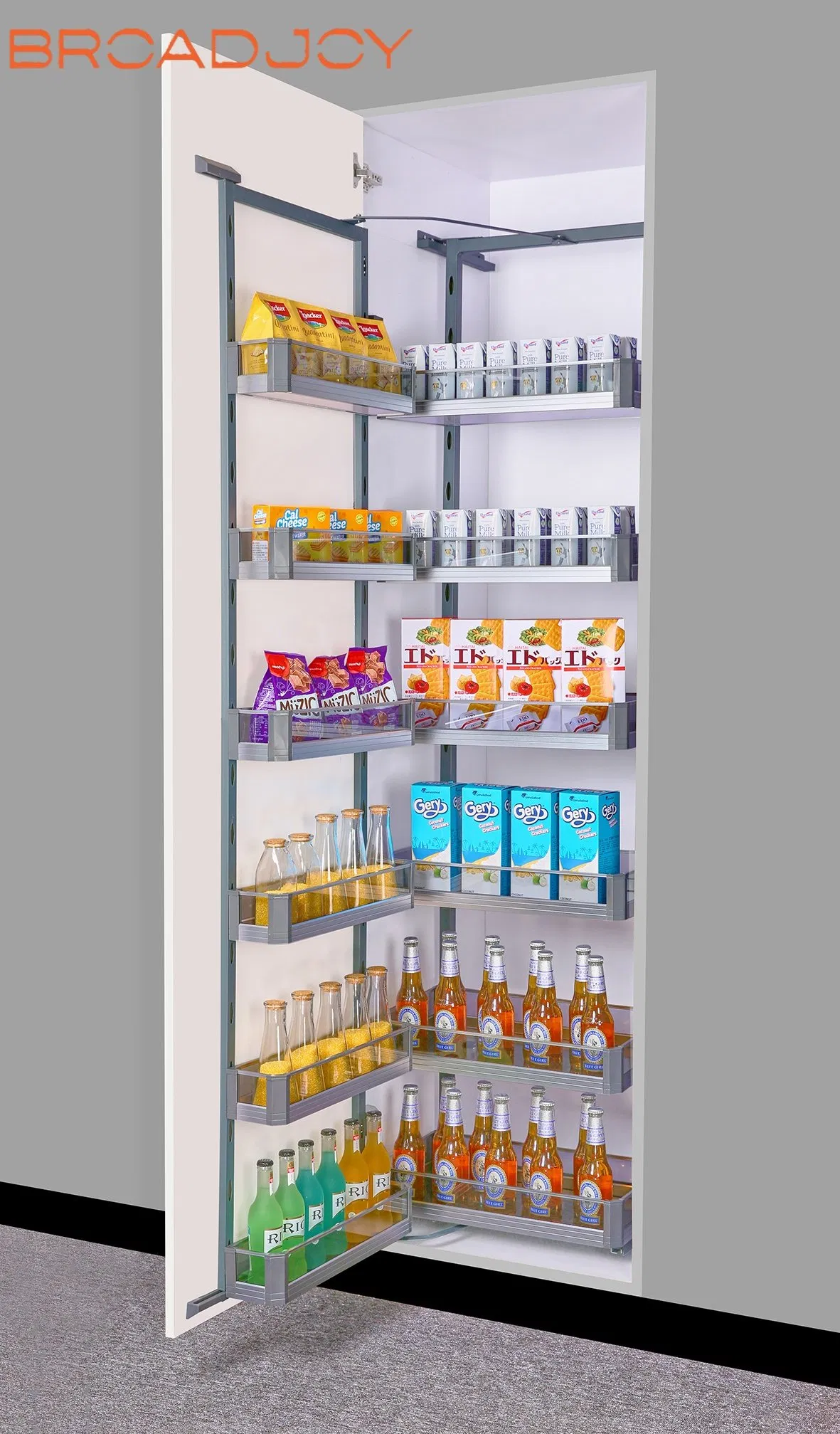 Household Super Space Saver Storage Hidden in Kitchen Cabinet Accessories Large Capacity Pantry Unit Organizer