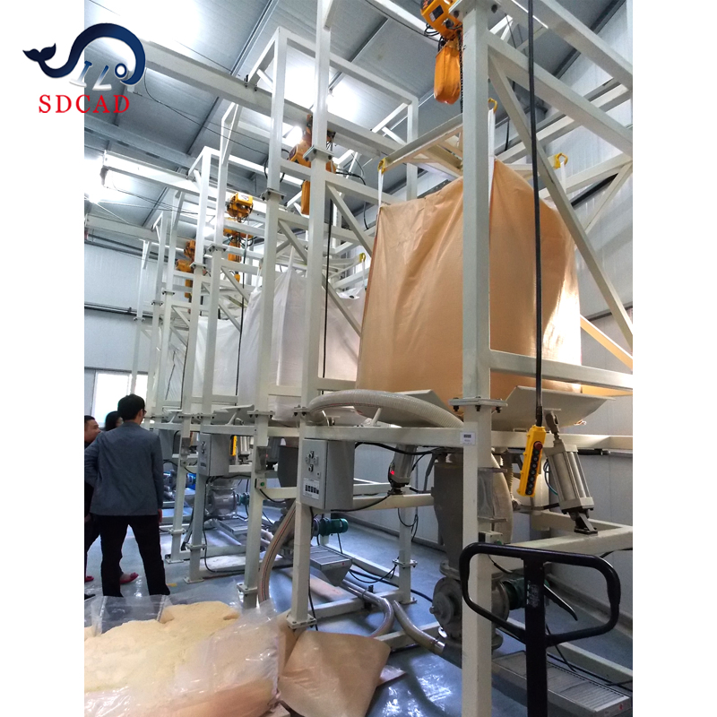 Sdcad Brand Recommend Ton Bag Unpacking and Unloading Conveyor System with Ton Bag Unpacking and Unloading Conveyor System