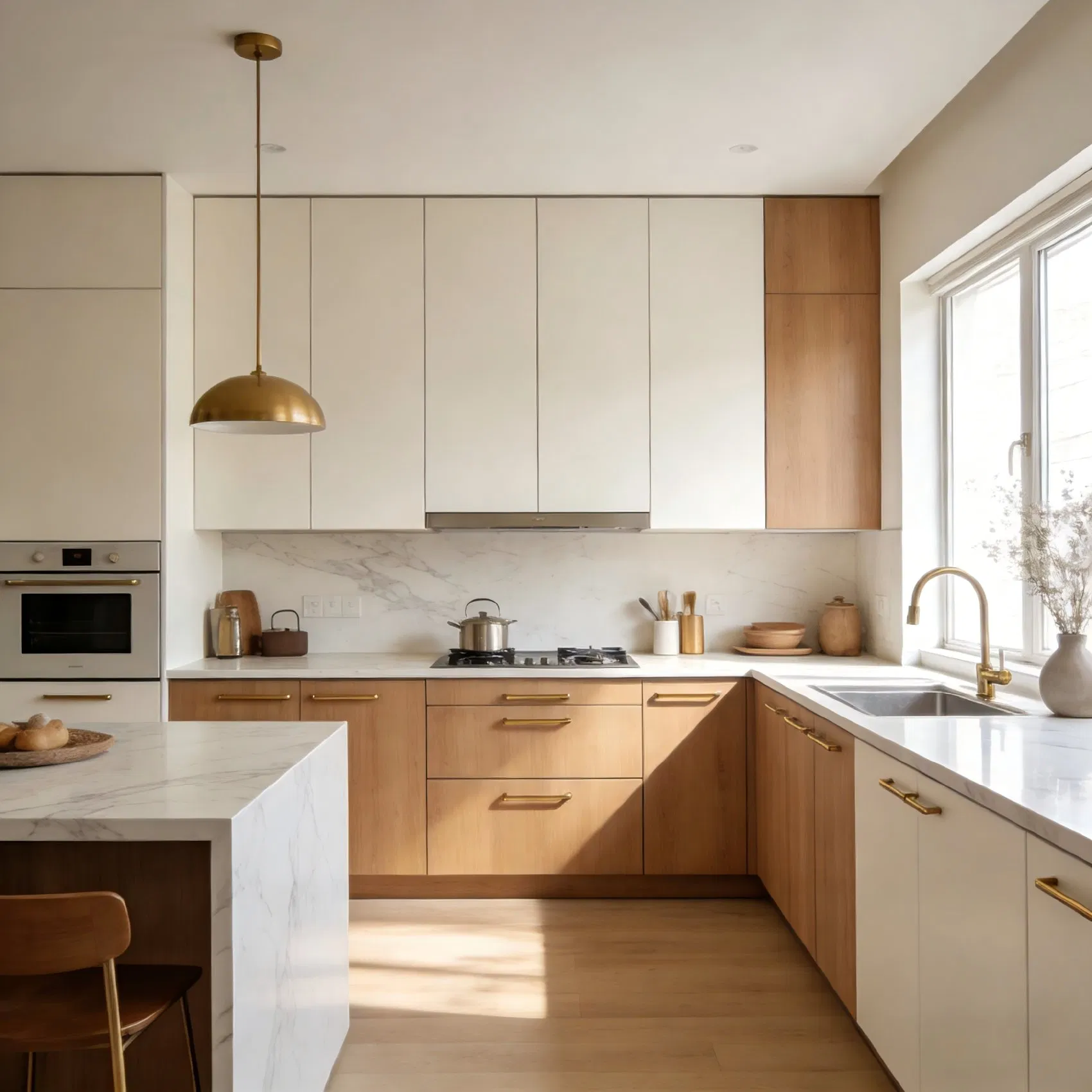 Smart Modular Modern Kitchen Cabinet with Organized Storage