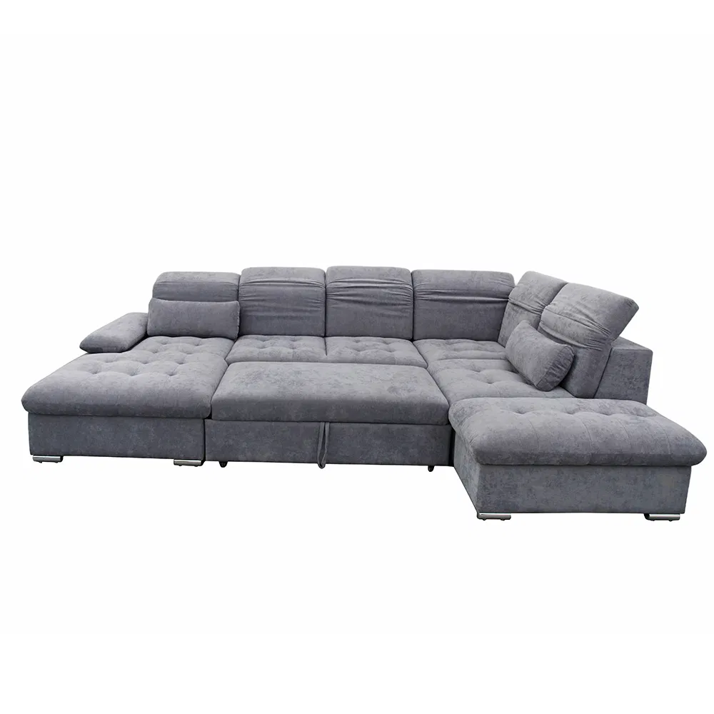 Modern Living Room Furniture U-Shaped Backrest Multi Combination Sleeping Sofa Bed