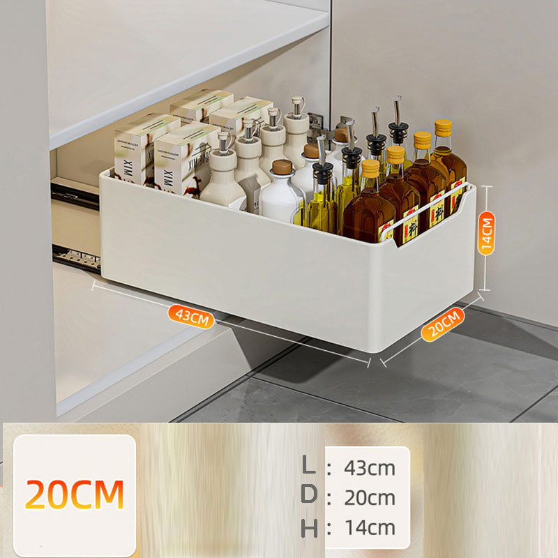 Kitchen Drawer Basket, Multi-Layer Under-Sink Storage, Cabinet Pull-out Storage Cabinet